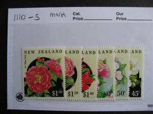 NEW ZEALAND Flowers set Sc 1110-15 MNH