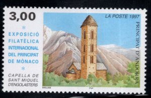 (French) Andorra Scott 488 MNH** Church stamp