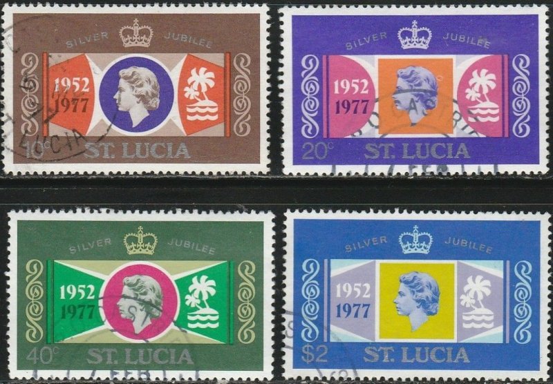 Saint Lucia,  #414-417  Used  From 1977