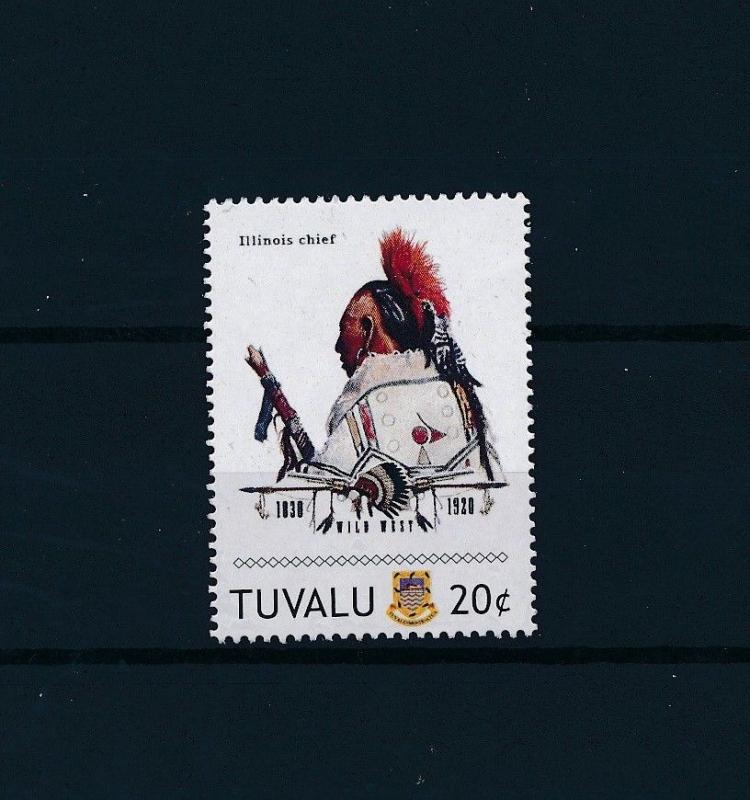 [80901] Tuvalu 2011 Native Americans Indians Illinois Chief MNH