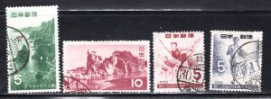 Japan #612-615  VF   Used    CV $3.10 .....  3110360
