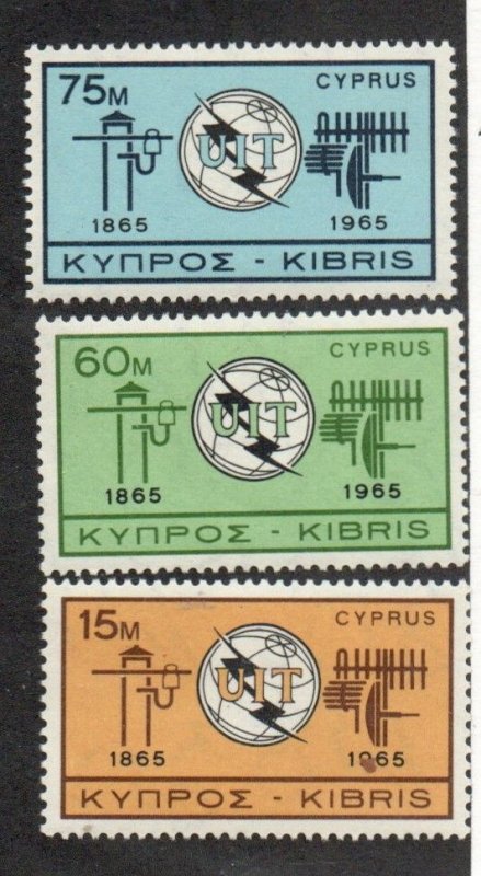 Cyprus 257-9 Set Mint never hinged