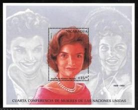 Nicaragua #2165 s/sheet F-VF Mint NH ** Jacqueline Kennedy Onassis