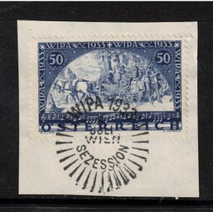 Austria #B110 Very Fine Used On Piece With Ideal 1933 Cancel