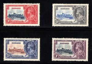 BARBADOS  SC# 186-189  FVF/MOG