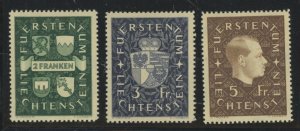 Liechtenstein #157-159 Unused Single