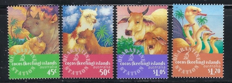 Cocos Is 319-22 MNH 1994 Animals (fe4741)