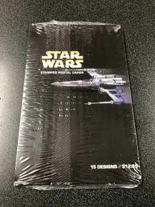 Star Wars Stamped Postal Cards - 15 Designs - Brand new