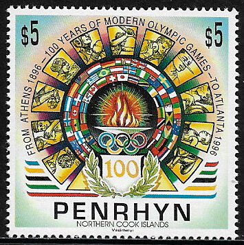 Penrhyn #450 MNH Stamp - Atlanta Summer Olympics