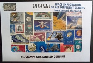 Space Exploration - packet of 50 stamps