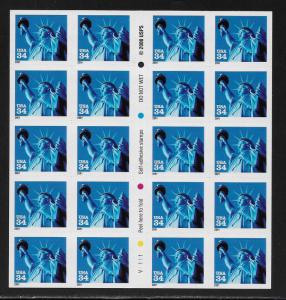 UNITED STATES SC# 3485b  PANE/20 VF/MNH 2001