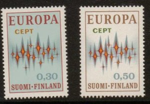 FINLAND SG790/1 1972 EUROPA MNH