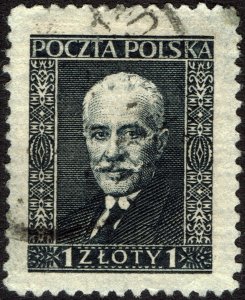 Poland #255a  Used - Presiden Moscicki (1928)
