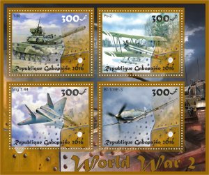 Stamps. World War II 2016 year 8 sheets perforated MNH**