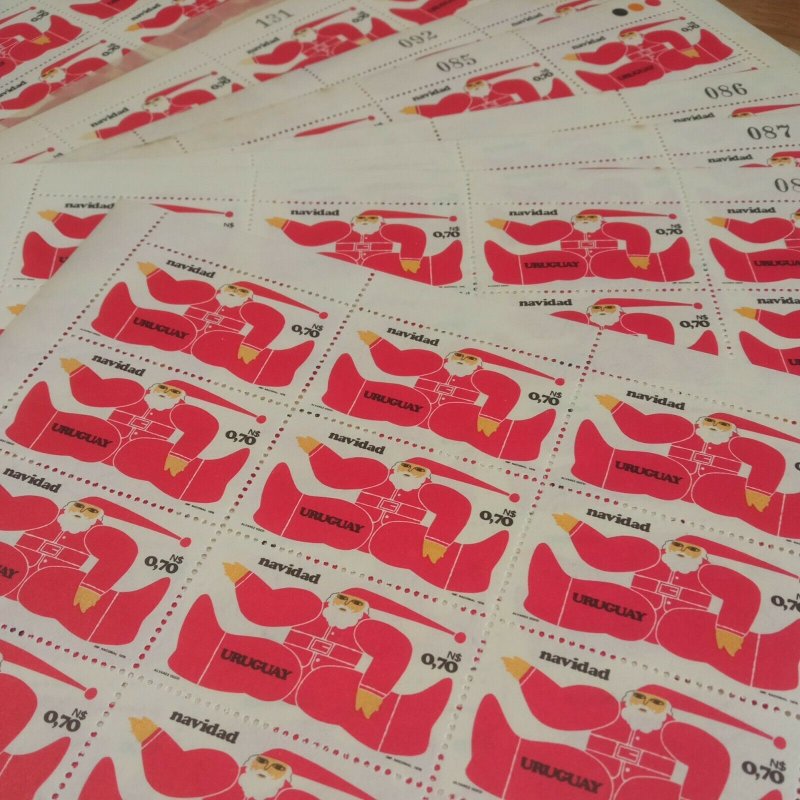 475 stamps MNH Christmas Santa Cartoon URUGUAY Sc#989 MNH wholesale 