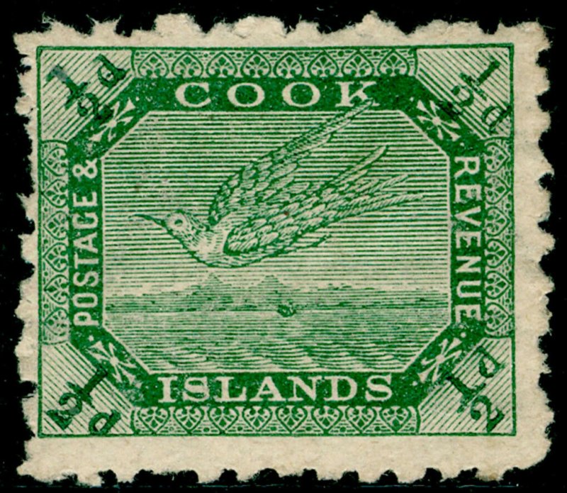 COOK ISLANDS SG28, ½d yellow-green, M MINT.