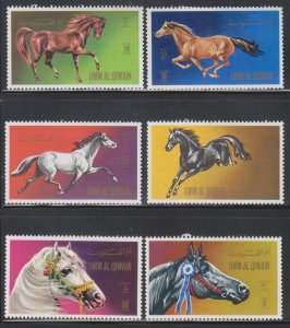 Umm Al Qiwain, Horses (MI# 496A-501A) MH SET