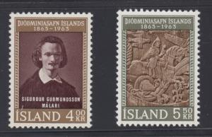 Iceland    #352-53   mnh     cat $1.05