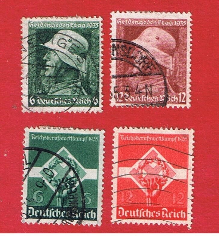 Germany #452-455  VF used  2 small sets   Free S/H