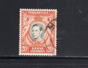 KENYA,UGANDA&TANZANIA #74d 1938 20c KING GEORGE VI F-VF USED b