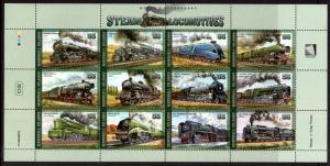 Marshall Islands 613 Trains Souvenir Sheet MNH VF