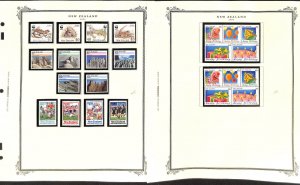 New Zealand Stamp Collection on 12 Scott Specialty Pages, 1991-1993 Mint NH (BT)