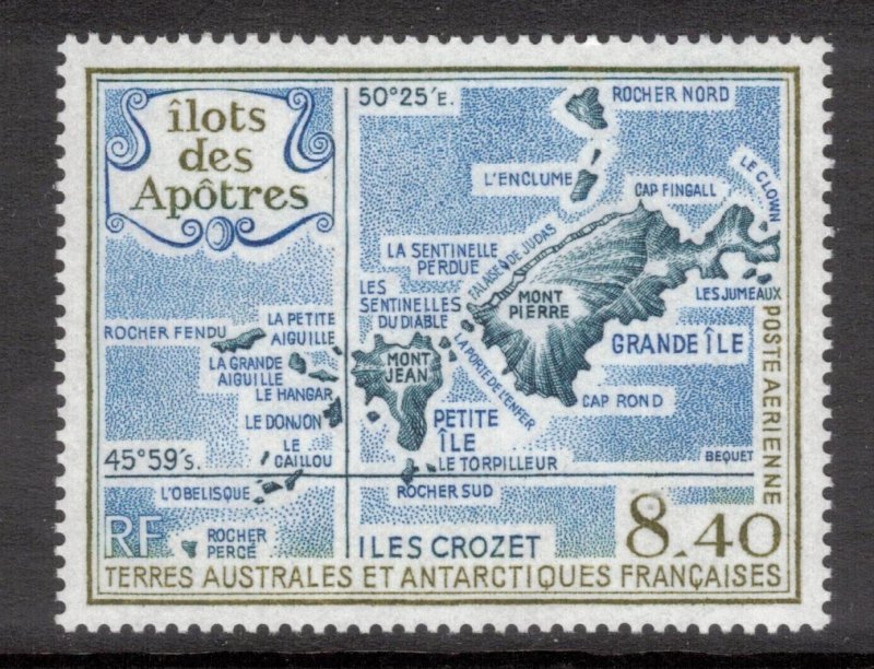 FRENCH ANTARCTIC 1989 8.40fr Apostle Island; Scott C103, Yvert 103; MNH