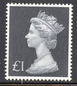 Great Britain Scott MH168 (SG831b) MNHOG - 1972 £1 Machin - SCV $3.75