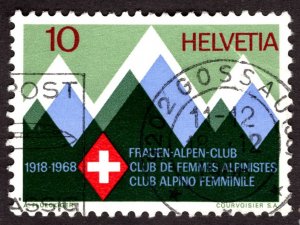 1968, Switzerland 10c, Used, Sc 487