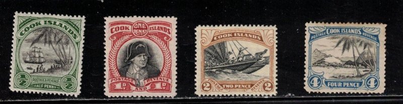 COOK ISLANDS Scott # 91-3, 95 MH - #95 Has Toning