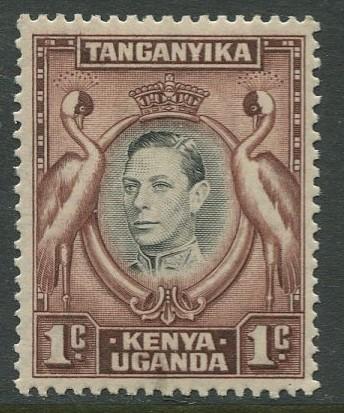 Kenya & Uganda - Scott 66 - KGVI Definitive -1938 - MVLH - Single 1c Stamp