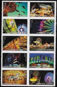 5855-5864 MNH Carnival Nights block of 10