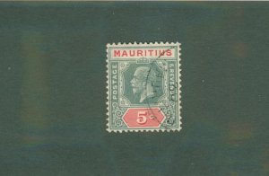 MAURITIUS 184a USED CV $6.50 BIN $2.95