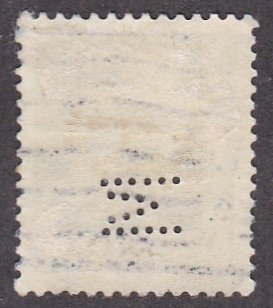 Denmark # 194, Caravel - Perfin Stamp, Used,