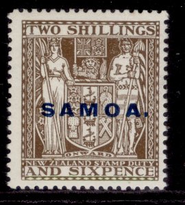 Samoa GV SG171, 2s 6d dark brown, LH new cat-