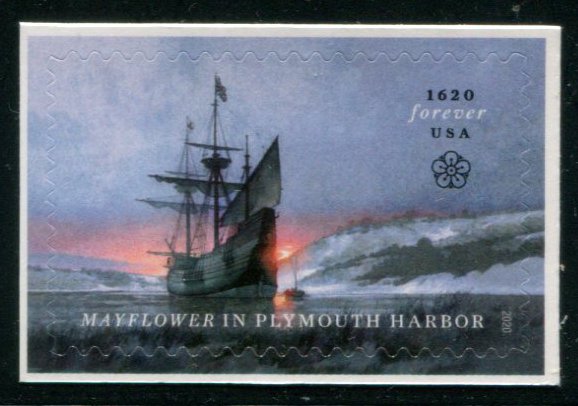 5524 US (55c) Mayflower in Plymouth Harbor SA, MNH