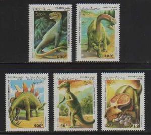 Laos MNH sc# 1208-12 Dinosaurs 2012CV $6.00