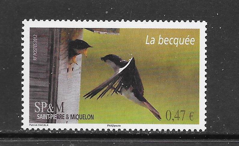 BIRDS -ST PIERRE & MIQUELON #940 MNH