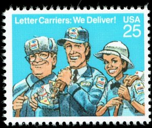 Scott#: 2420 - Letter Carriers 25c 1989 Single Stamp MNH OG