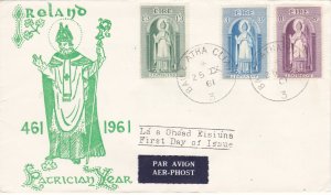 Ireland # 179-181, St. Patrick, First Day Cover