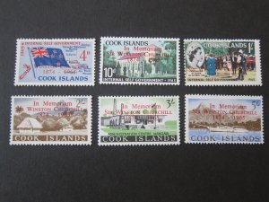 Cook Islands 1966 Sc 164-169 set MH