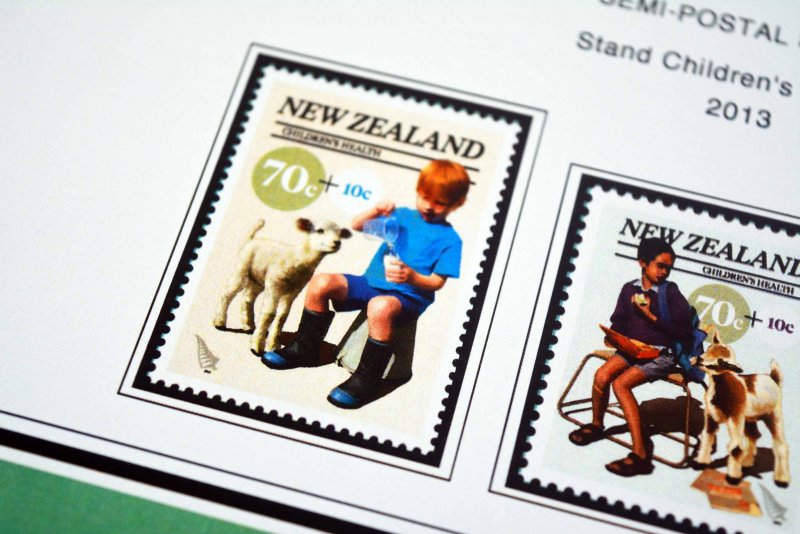 COLOR PRINTED NEW ZEALAND 2011-2015 STAMP ALBUM PAGES (98 illustrated pages)