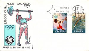 FDC Spain - Olympic Games Munich First Day of Issue 1972 - L41115