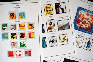 COLOR PRINTED AUSTRIA 2011-2020 STAMP ALBUM PAGES (101 illustrated pages)