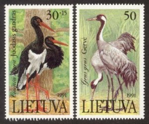 Lithuania Sc# 403-4 MNH Birds