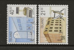 ICELAND Sc 698-9 NH issue of 1990 - EUROPA