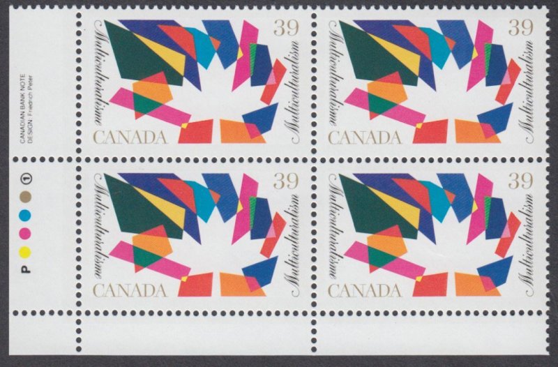 Canada - #1270 Multiculturalism Plate Block - MNH