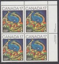 SCOTT  898  ACADIANS  17¢  PLATE BLOCK  MNH  SHERWOOD STAMP