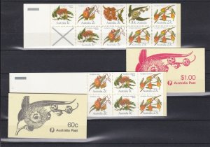 Australia 2x60c  2x1.00 Mint Never Hinged Stamps Booklets Ref 24575
