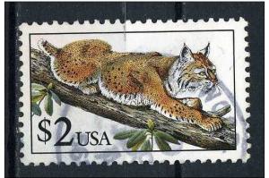 USA 1990 - Scott 2482 used - $2, Bobcat 